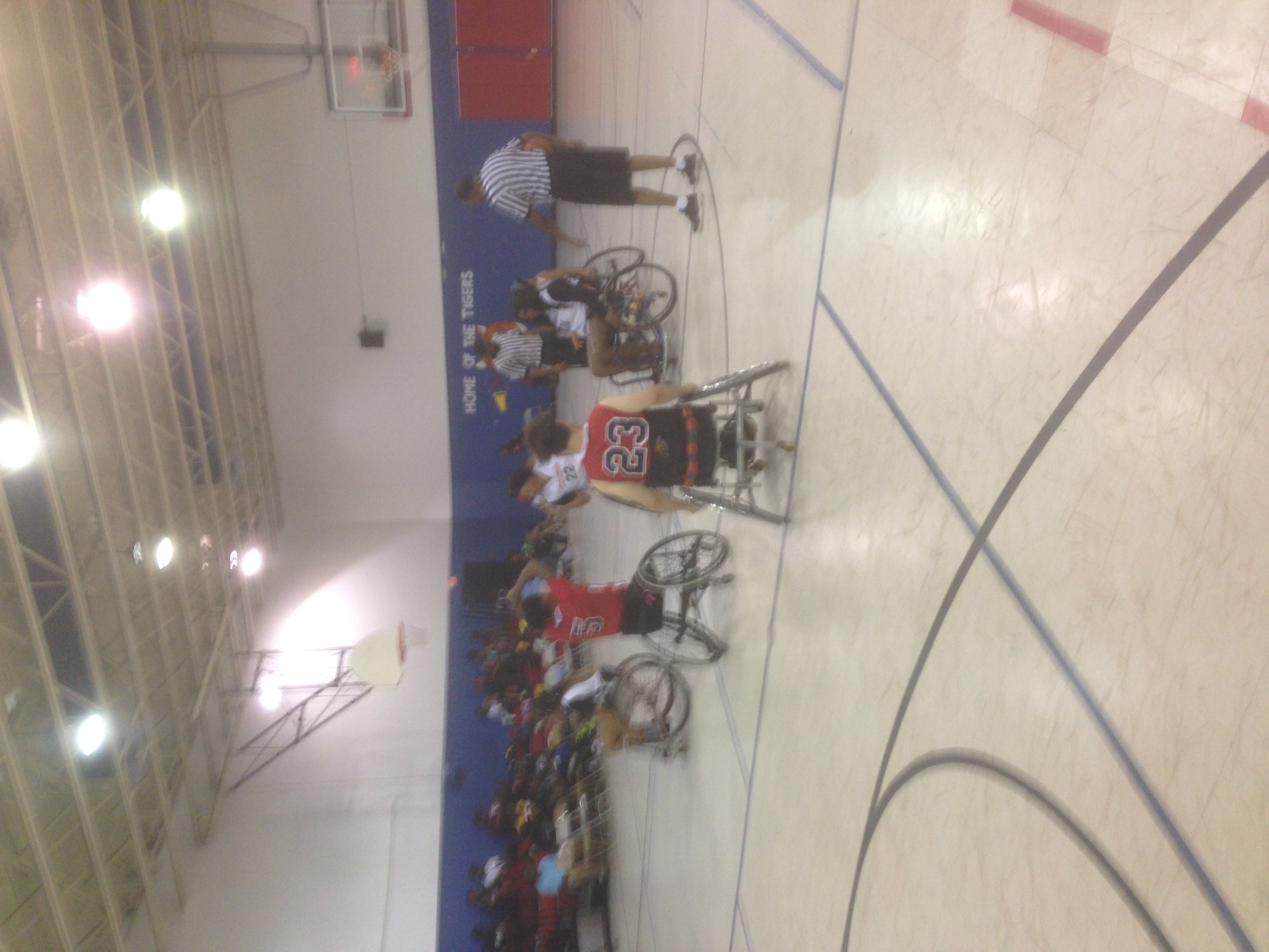Wheelchair basketball play — August 4, 2019.